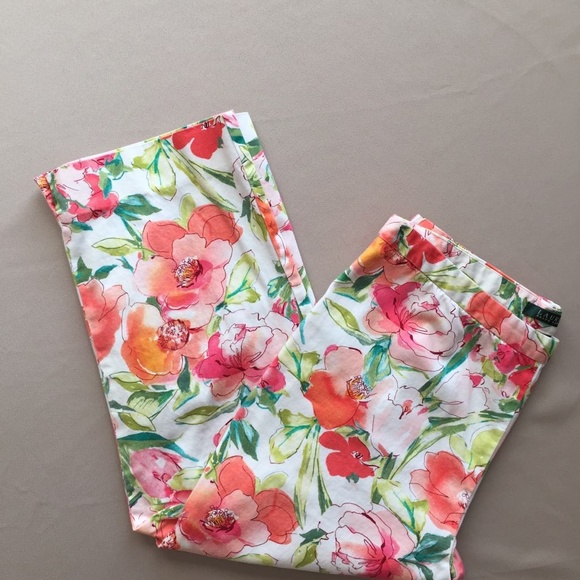 Lauren Ralph Lauren Pants - Lauren Ralph Lauren Summer Floral Capri Pants 8